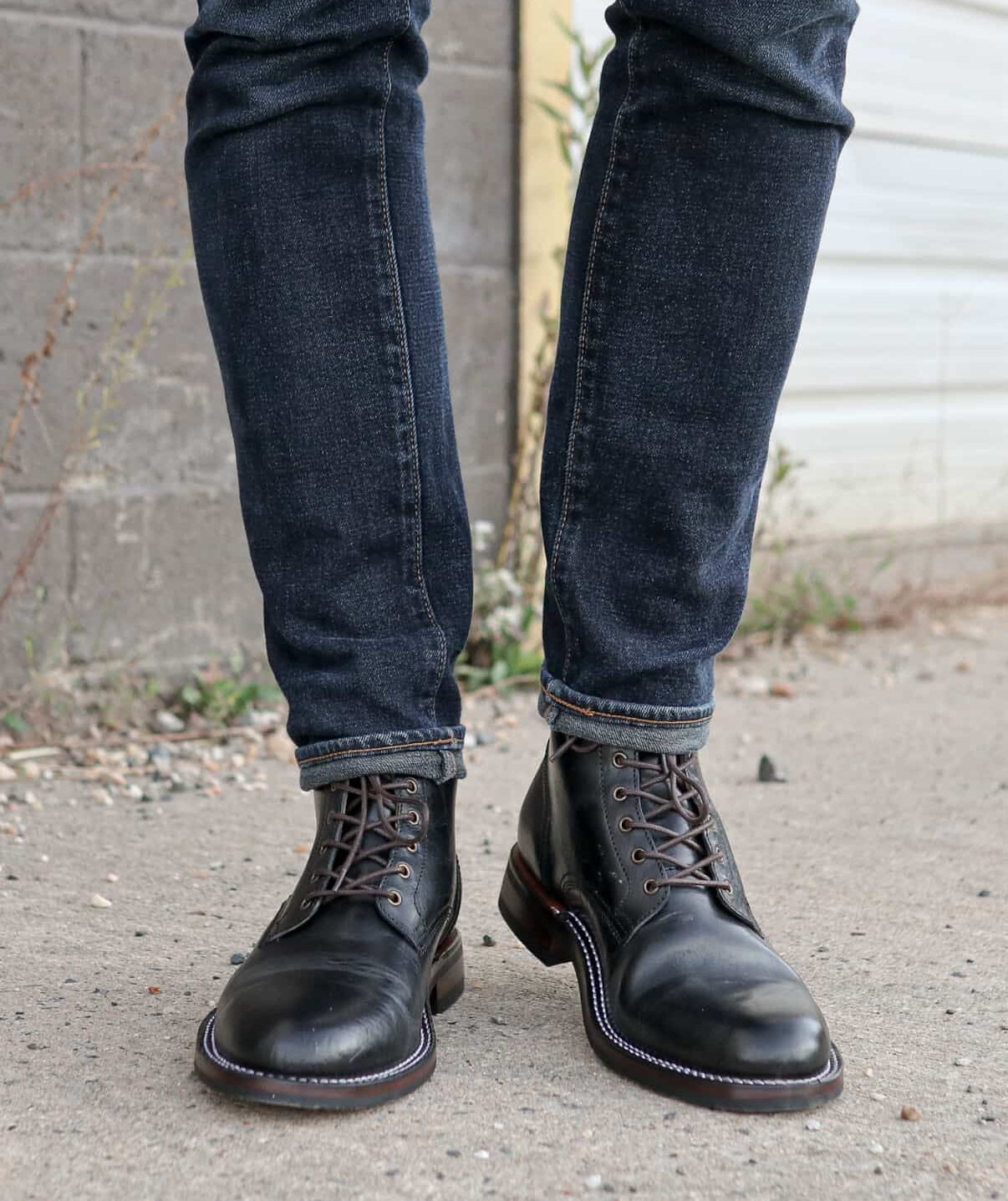 Lisbon Stitchdown - Black Rustic Horsebutt - Pre-Order