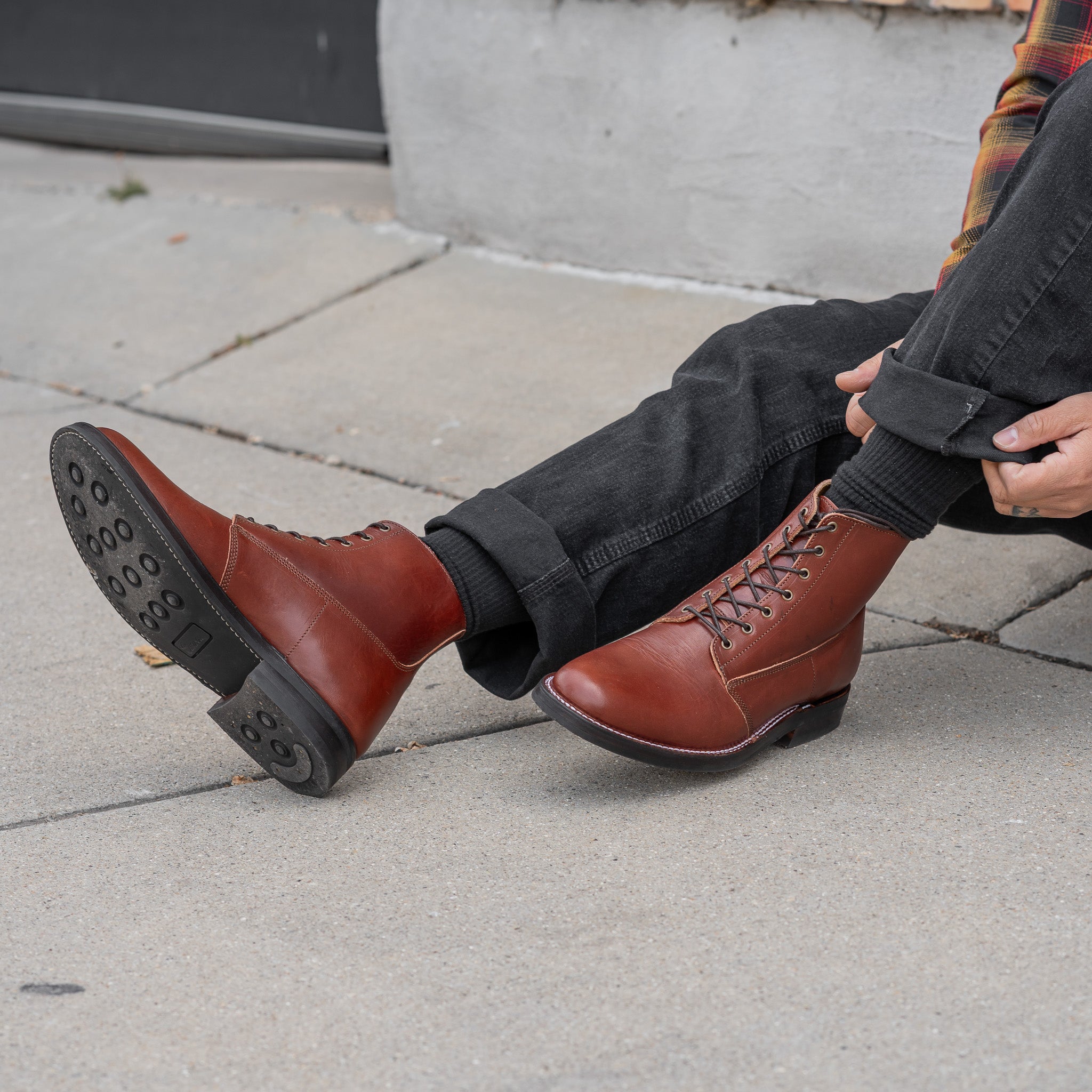 Modern M1917 Trench Boot in British Tan english bridle