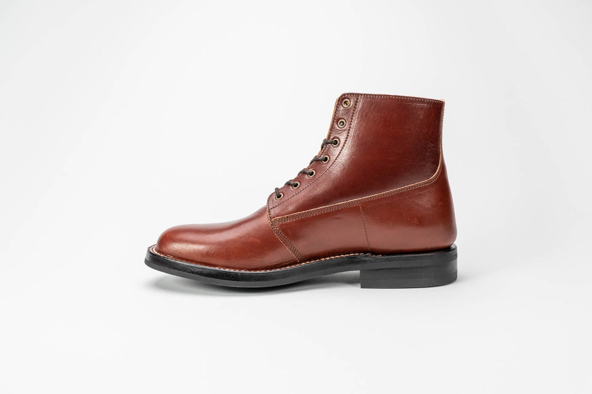 Modern M1917 Trench Boot in British Tan english bridle