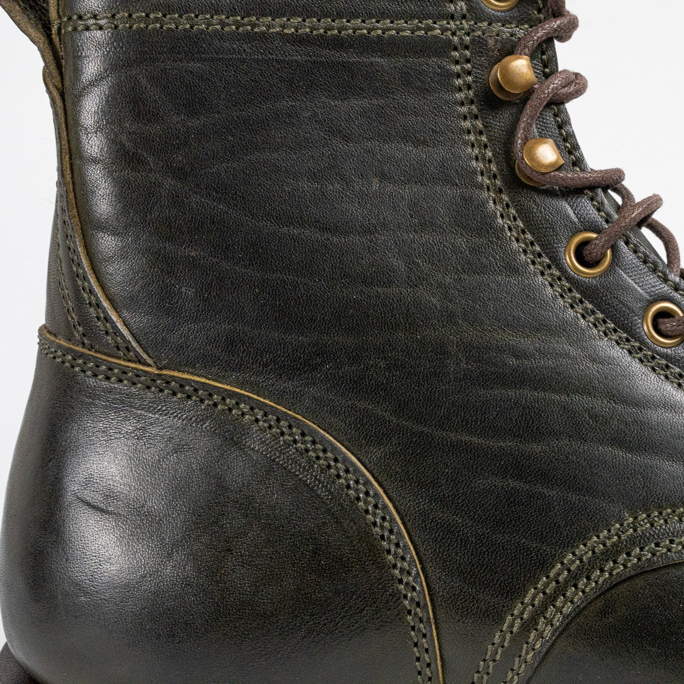 Garrett - Olive Rustic Horsebutt