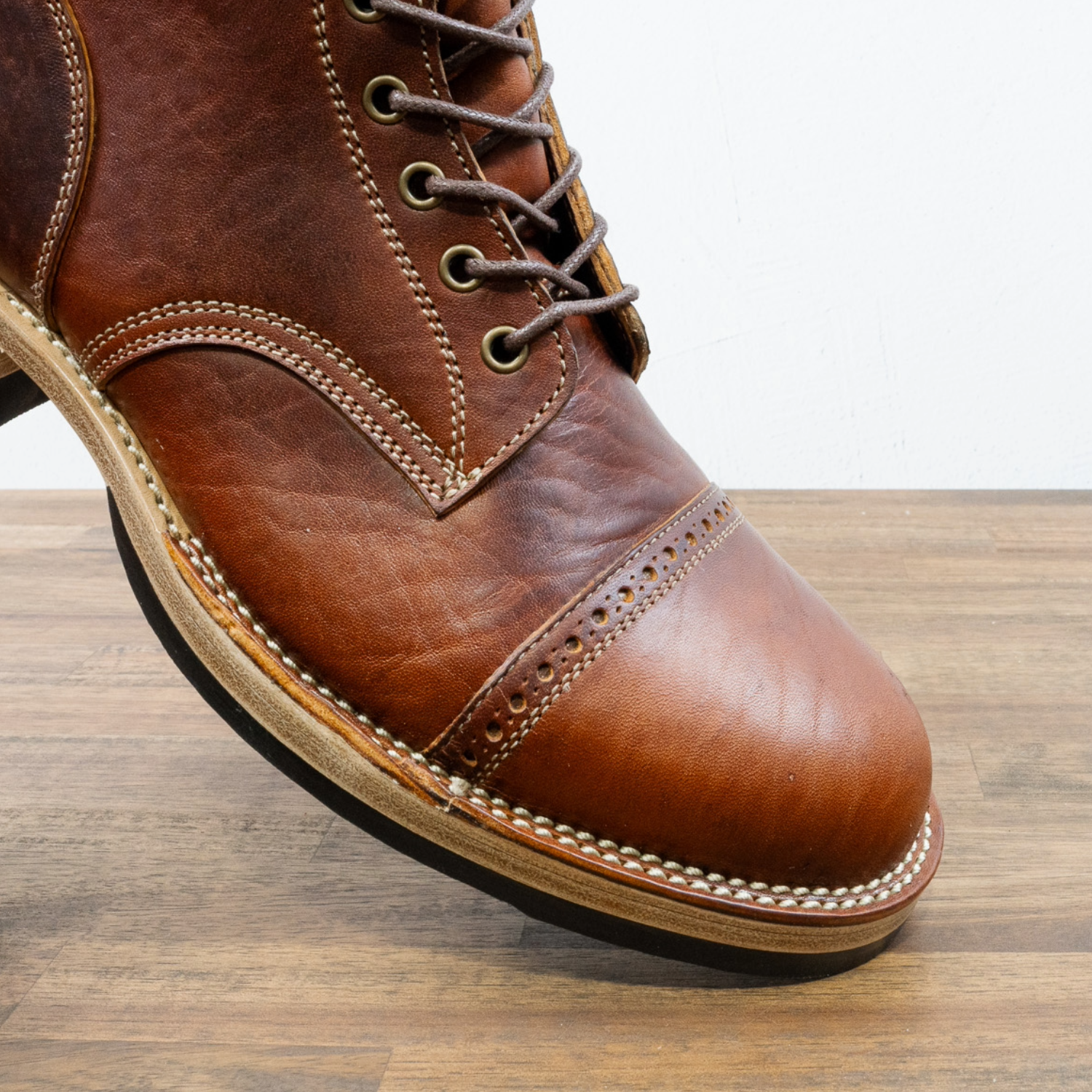 Garrett 8 inch - Cognac Horsebutt