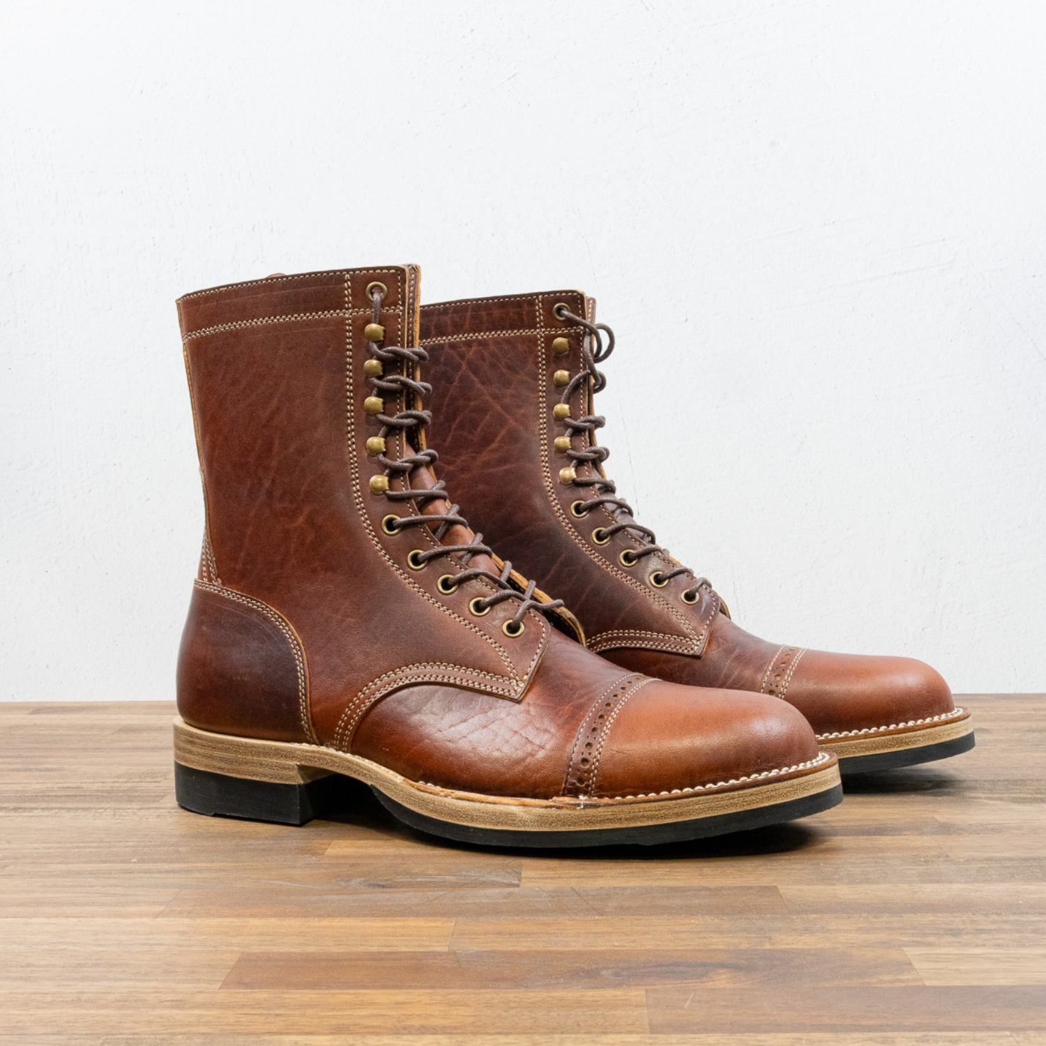 Garrett 8 inch - Cognac Horsebutt