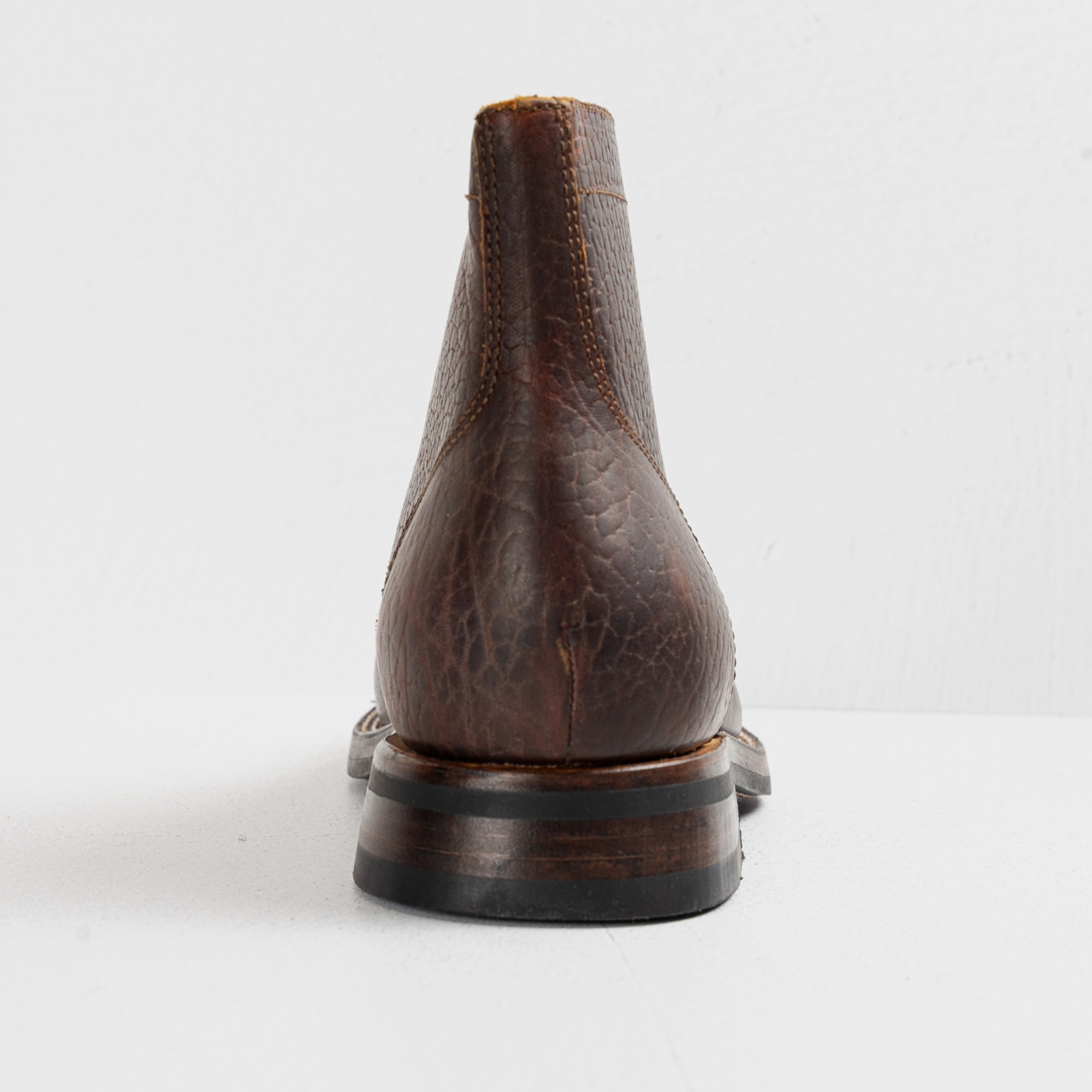 Lisbon Stitchdown - Overdyed Cognac Horsebutt