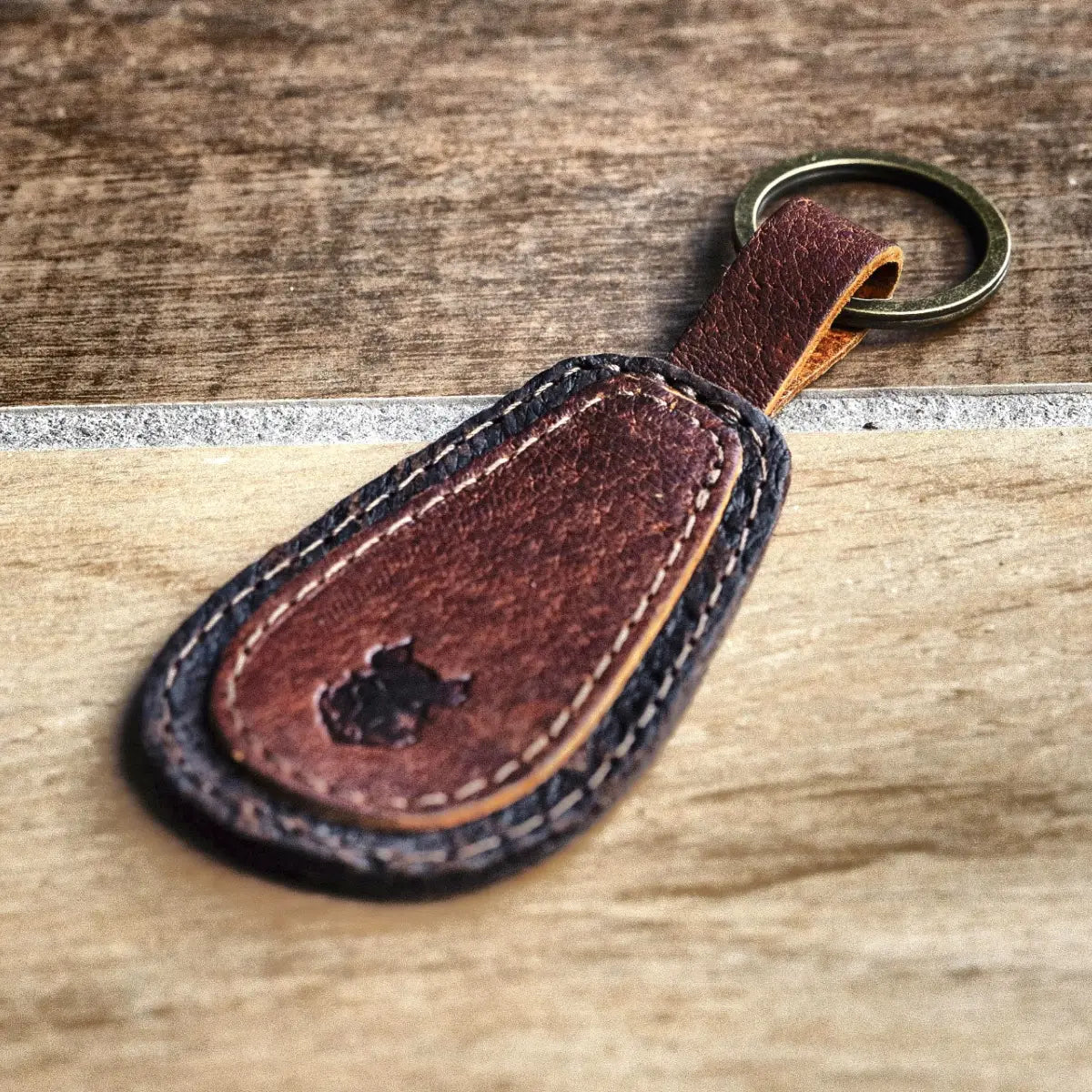 Wild Boar Teardrop Keychain