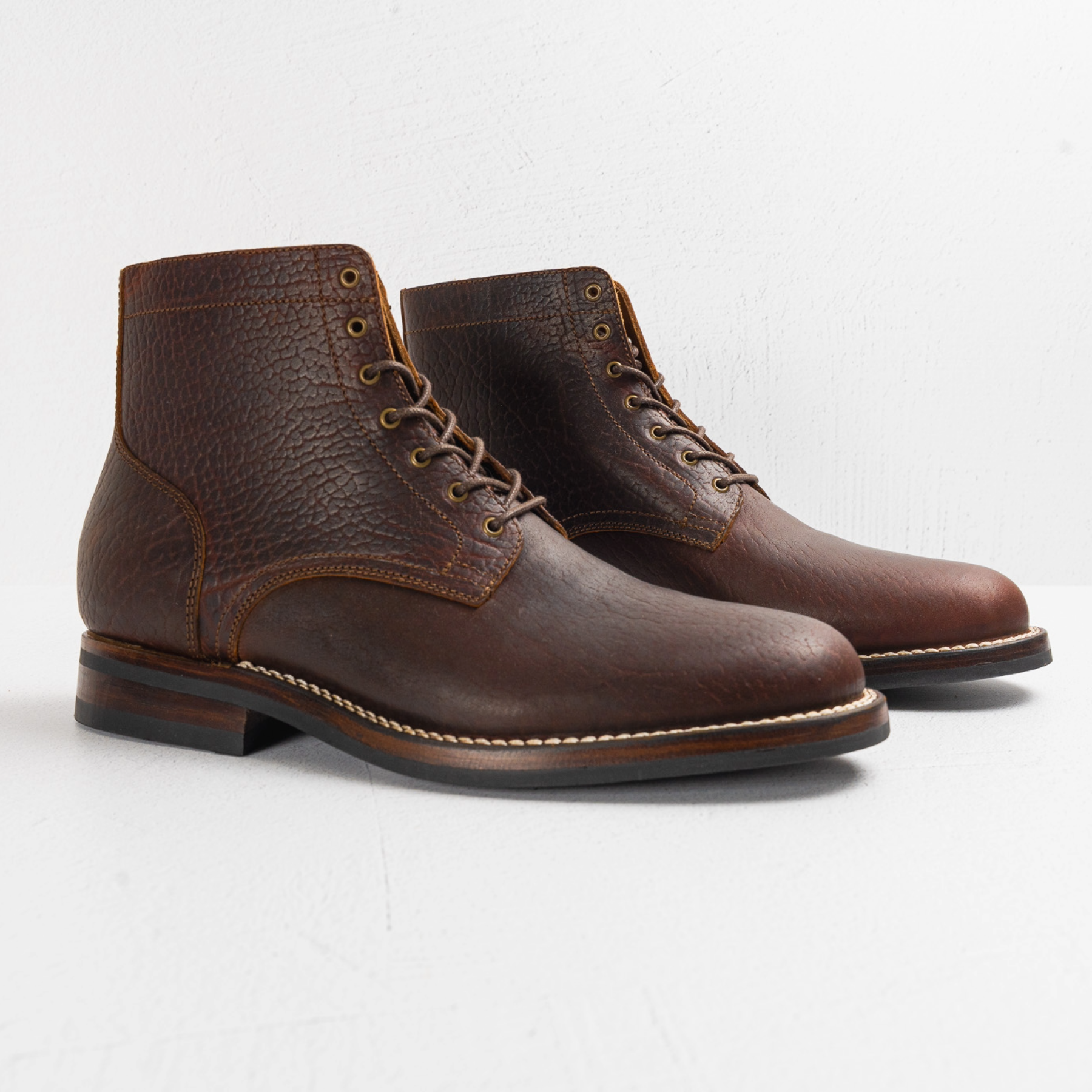 Lisbon Stitchdown - Overdyed Cognac Horsebutt