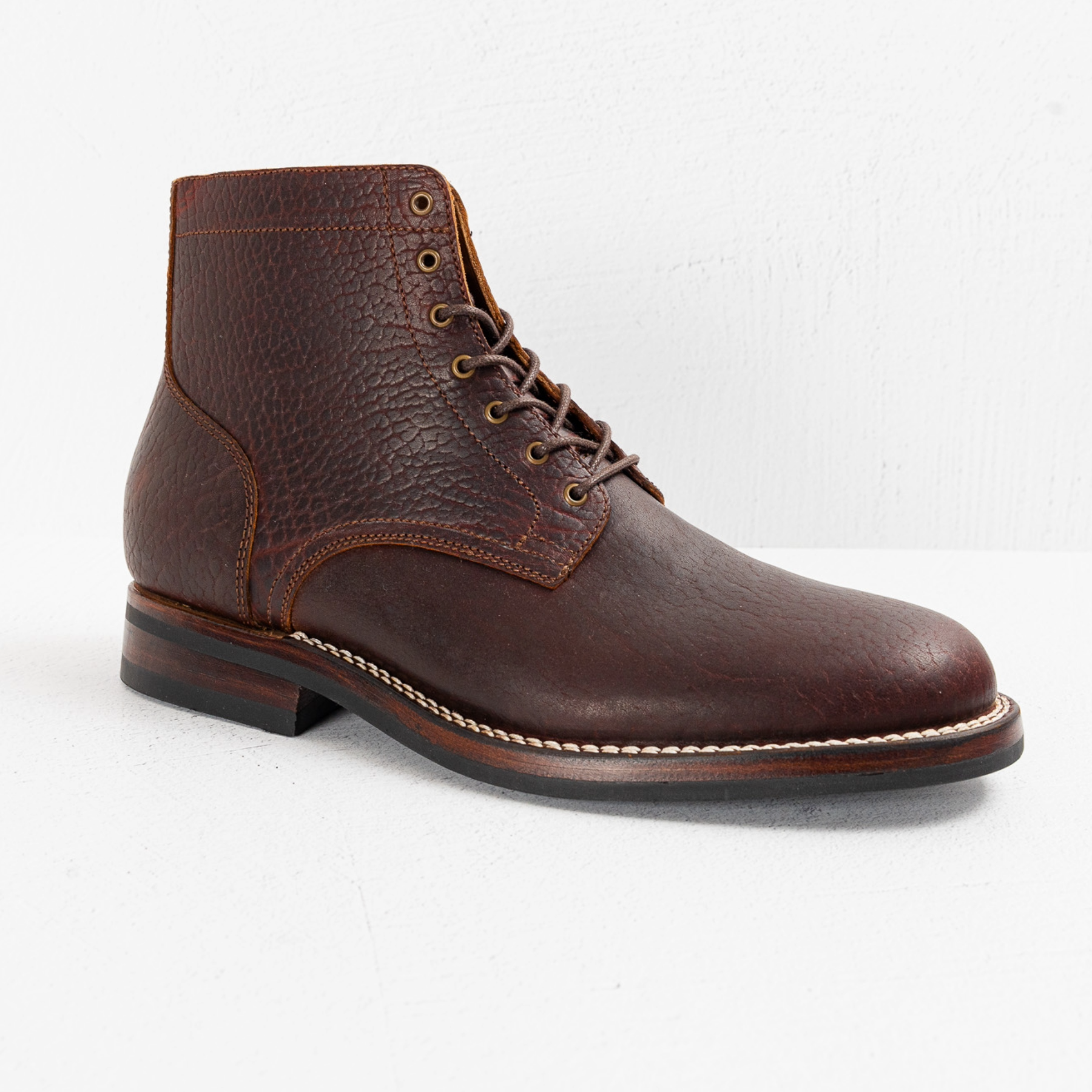 Lisbon Stitchdown - Overdyed Cognac Horsebutt
