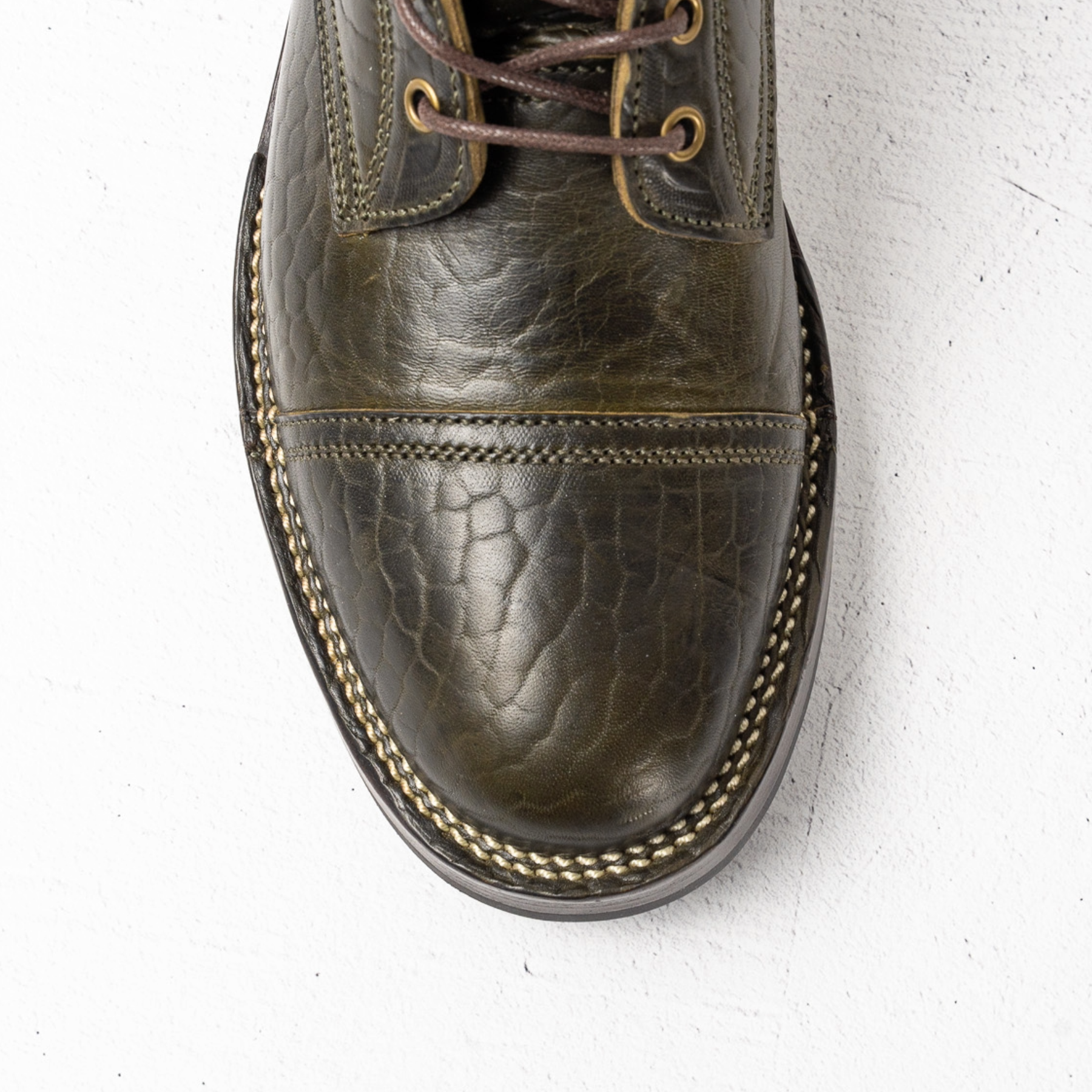 Garrett - Olive Rustic Horsebutt