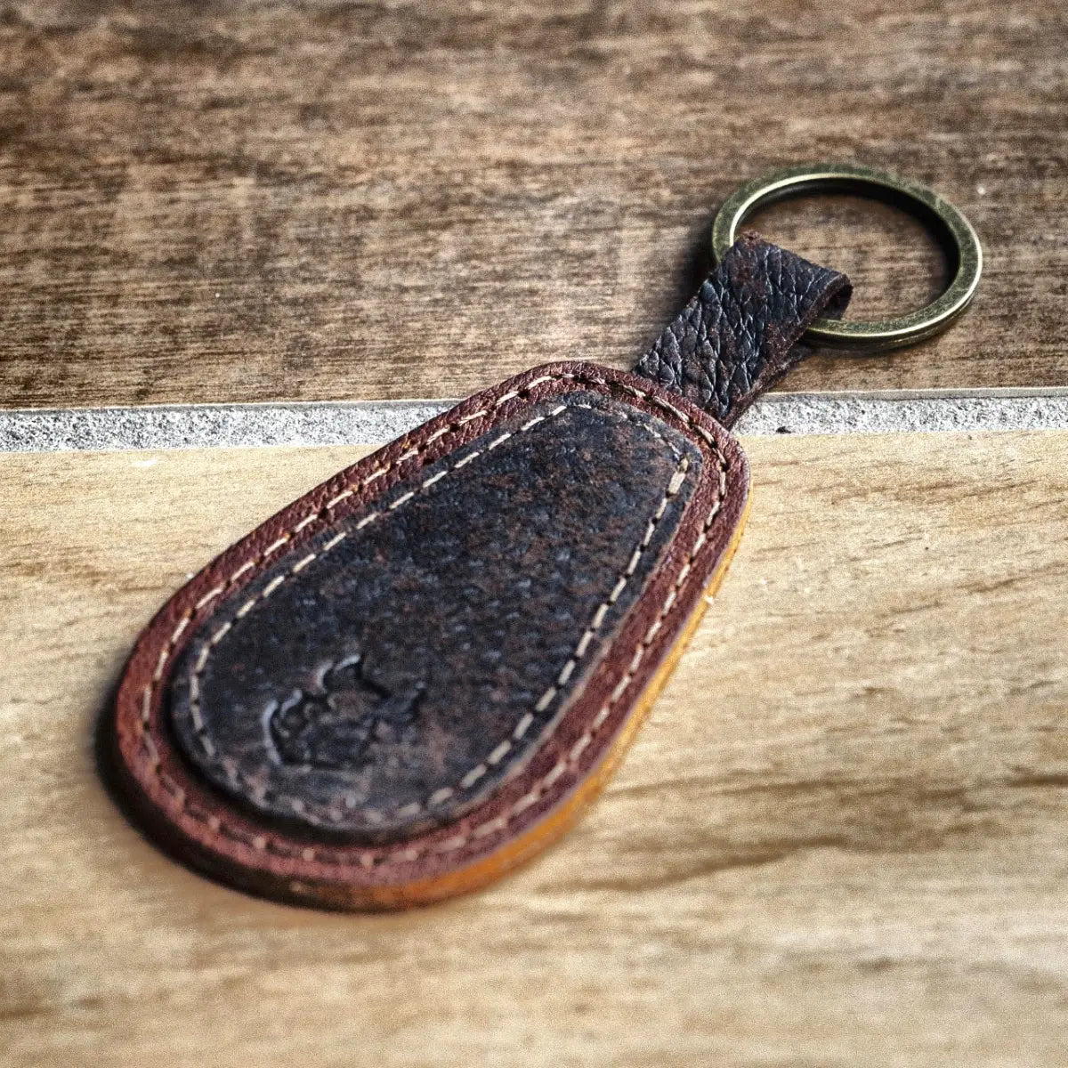 Wild Boar Teardrop Keychain