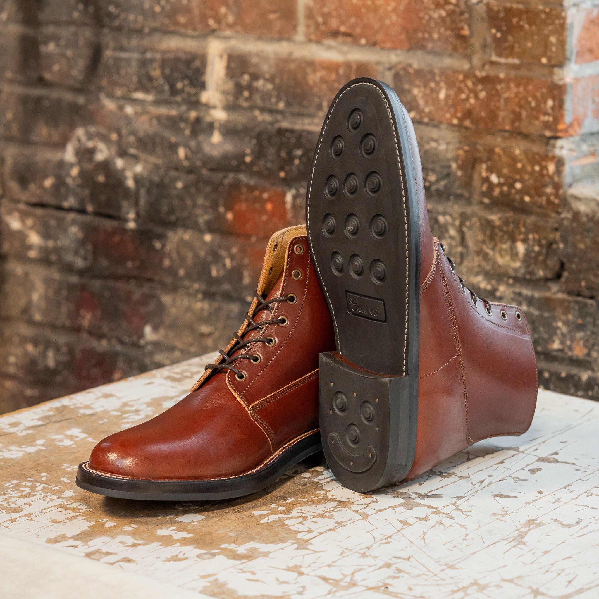 Modern M1917 Trench Boot in British Tan english bridle