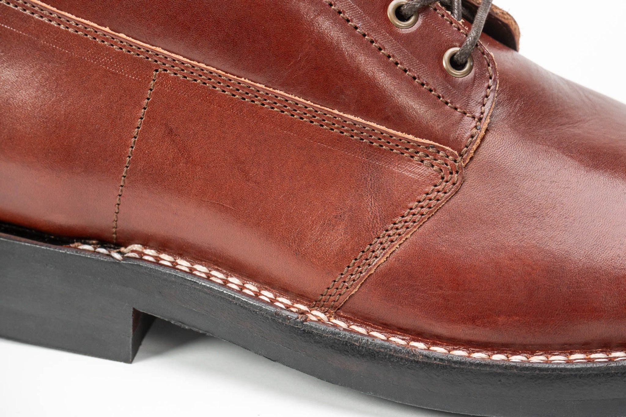 Modern M1917 Trench Boot in British Tan english bridle