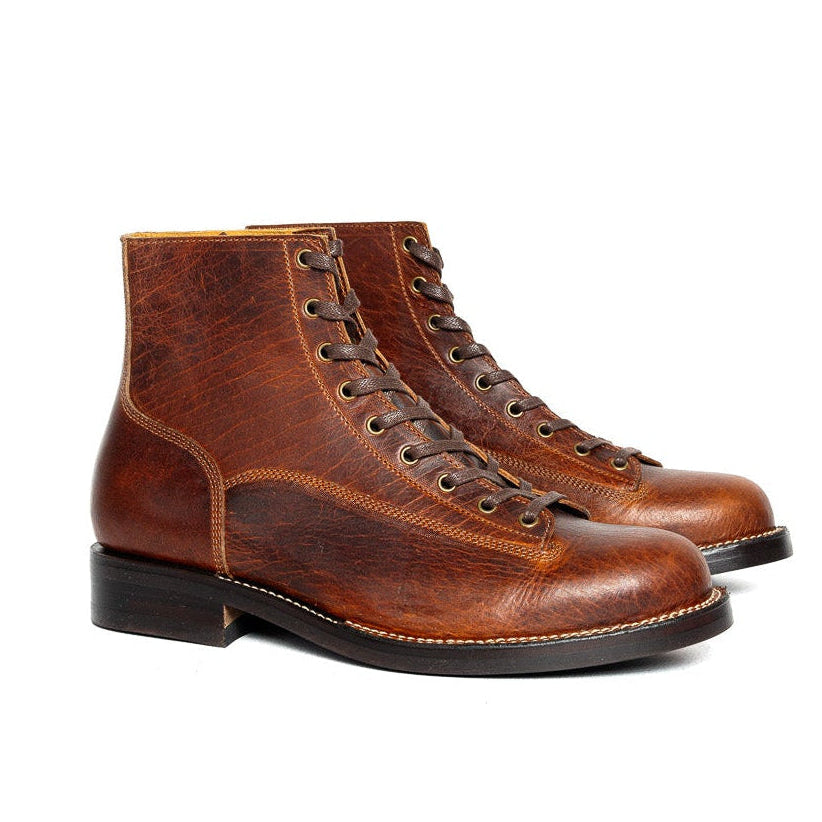 Carver - Cognac Burnt Chip Tan Bison