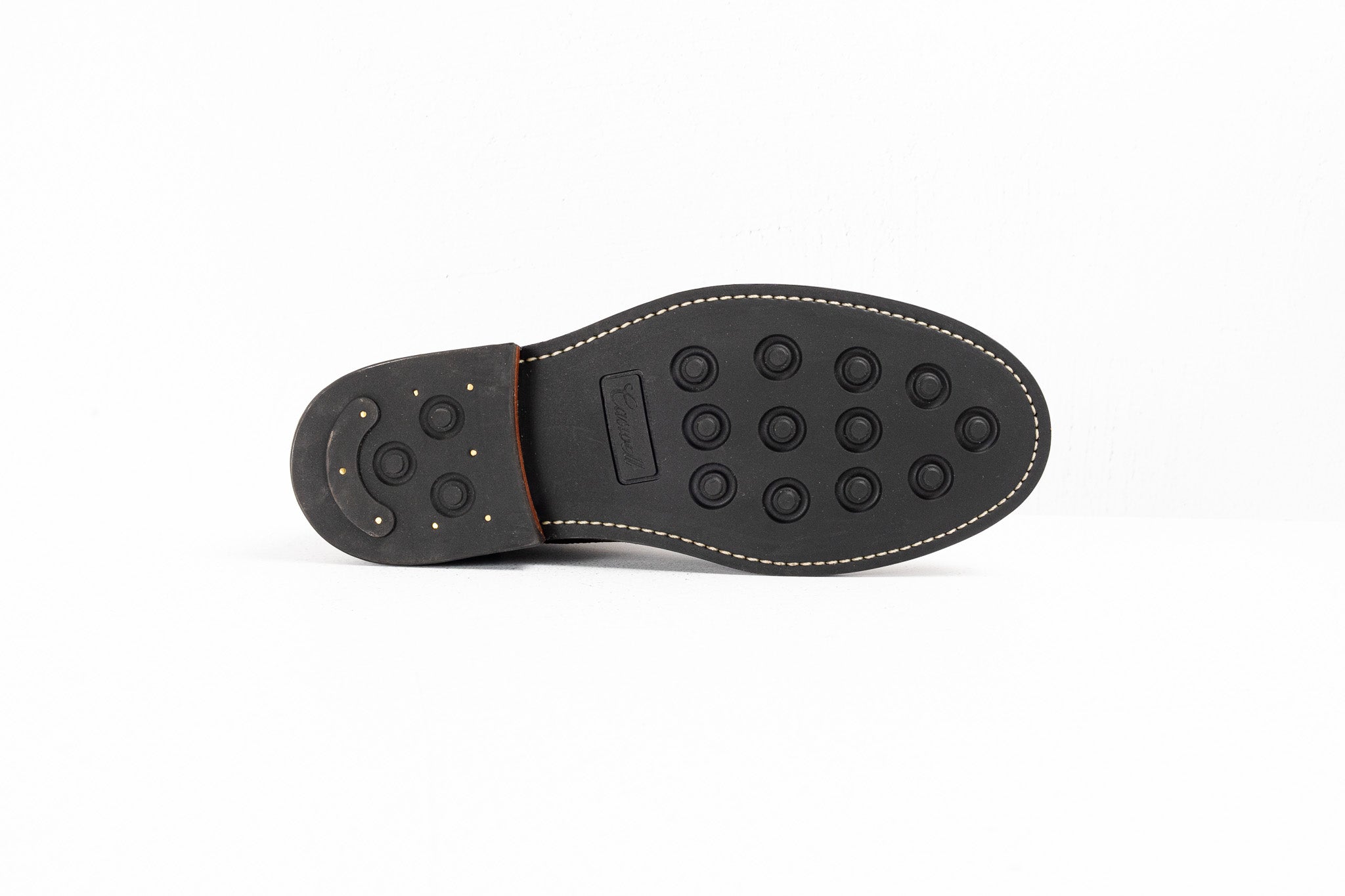 Lisbon Stitchdown - Black Rustic Horsebutt