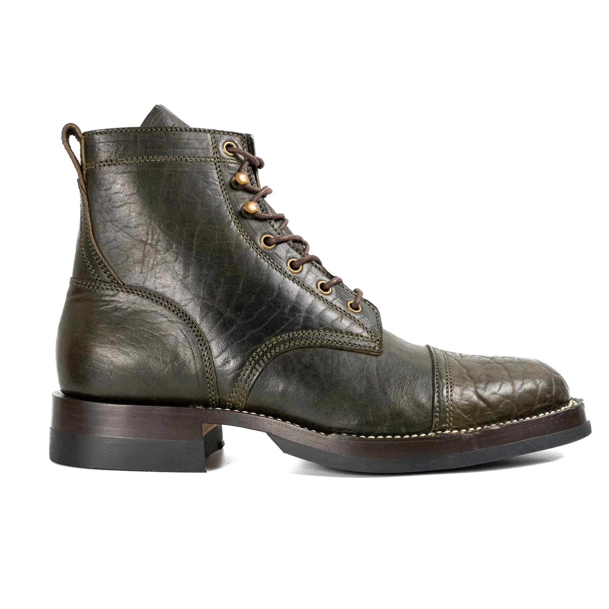 Garrett - Olive Rustic Horsebutt