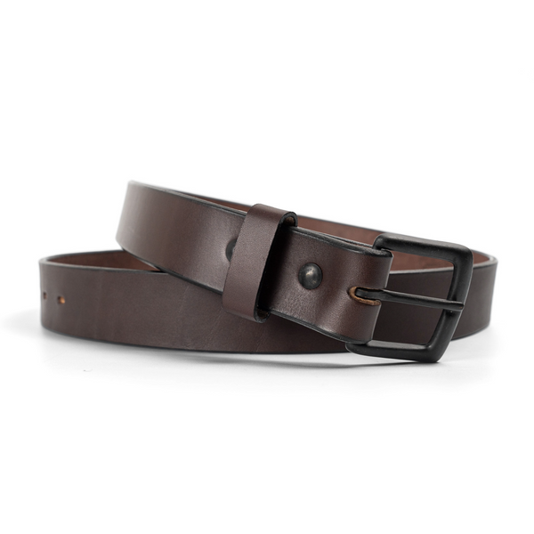 Dark Brown English Bridle Leather Belt