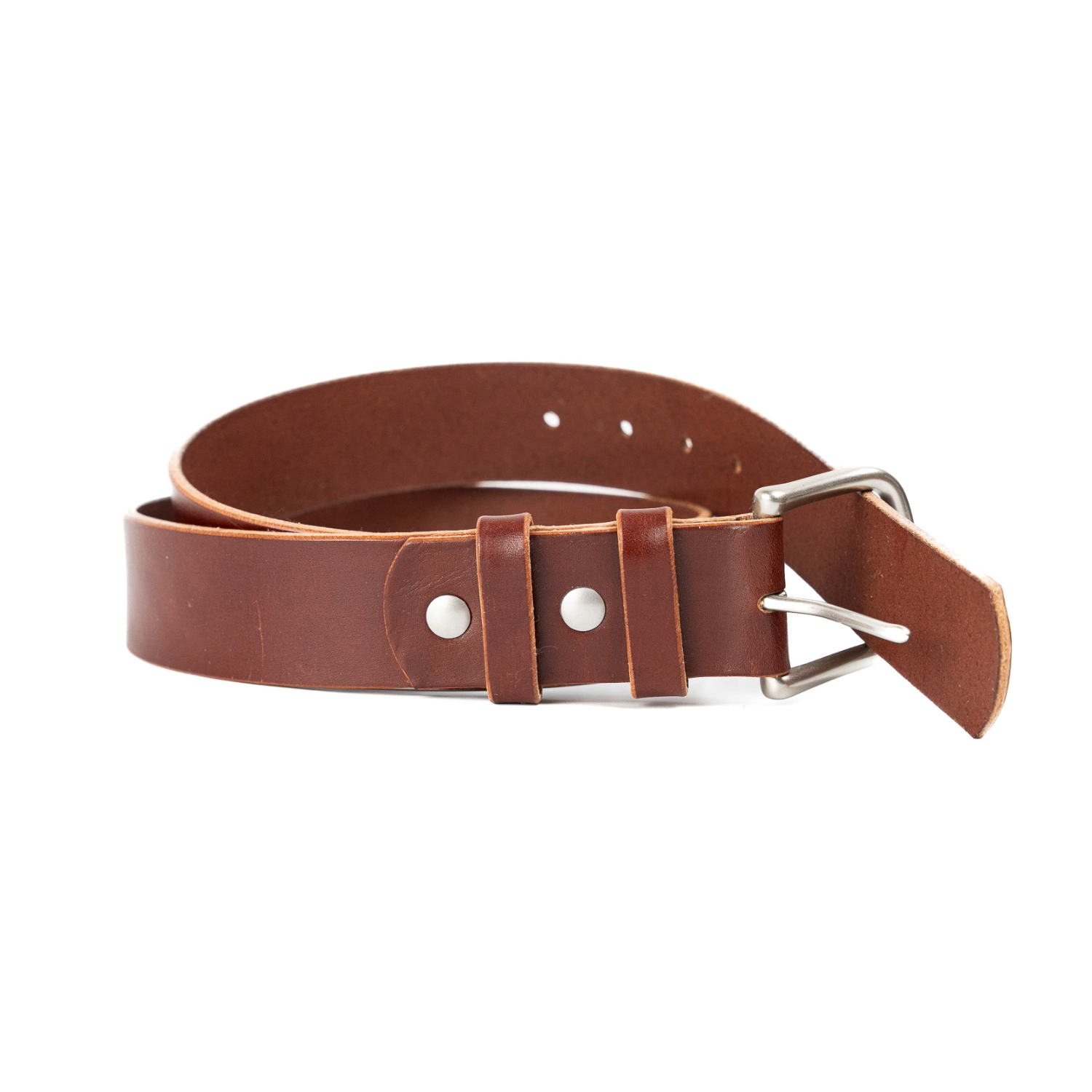 English Bridle British Brown Belt (Sample) – Caswell Boot Company