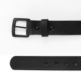 Black English Bridle Leather Belt