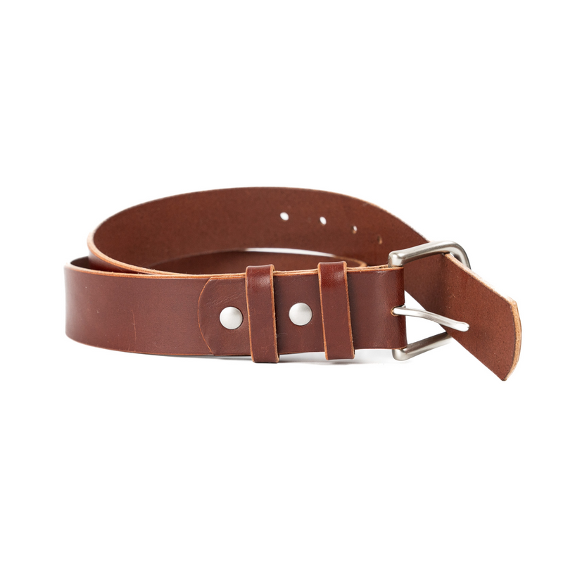 British Brown English Bridle Leather Belt (Sample)