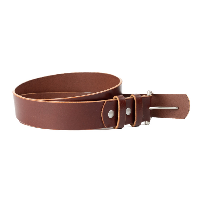 Havana Brown English Bridle  Leather Belt (Sample)