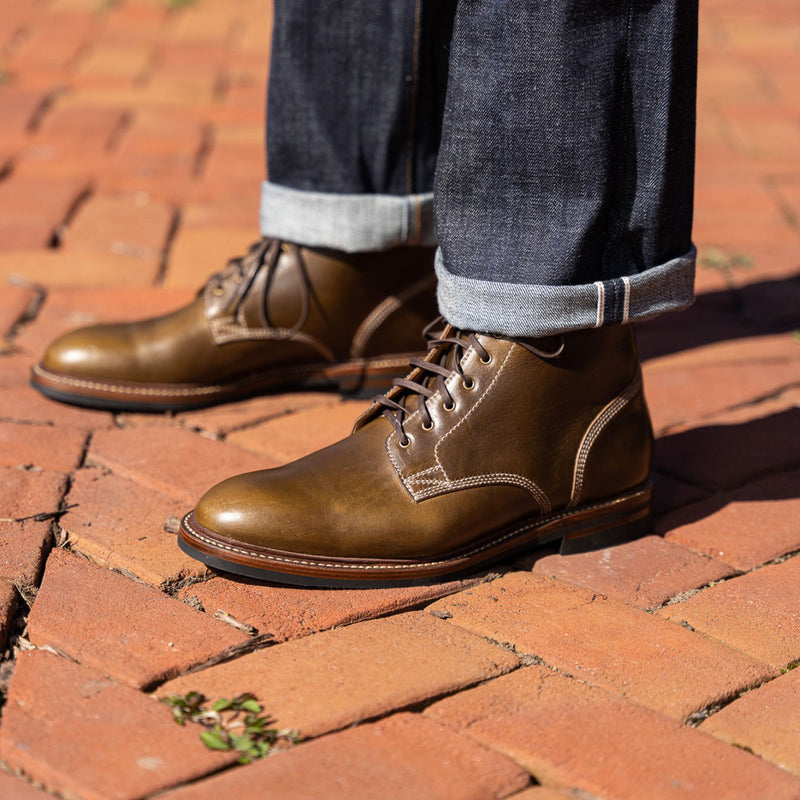 Lisbon II - Olive Chromexcel – Caswell Boot Company